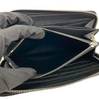 Louis Vuitton Lockme Zippy Wallet Leather Zip Around Noir Handbag — view 9