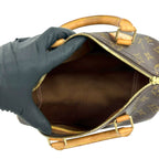 Louis Vuitton Vintage Speedy 25 Monogram Leather Boston Bag Brown — view 9