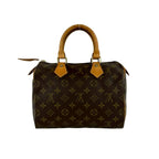 Louis Vuitton Vintage Speedy 25 Monogram Leather Boston Bag Brown — view 3