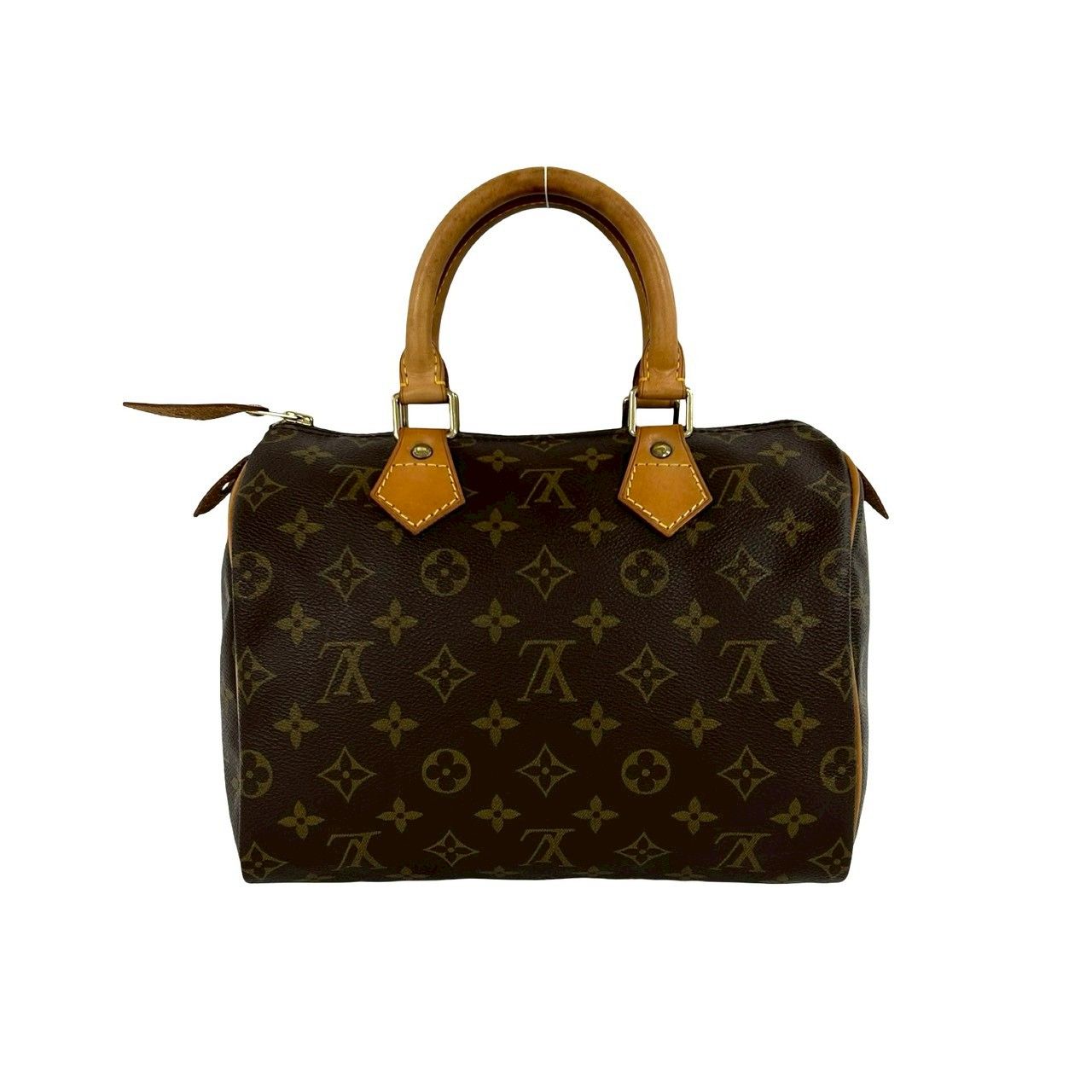 Louis Vuitton Vintage Speedy 25 Monogram Leather Boston Bag Brown — view 3