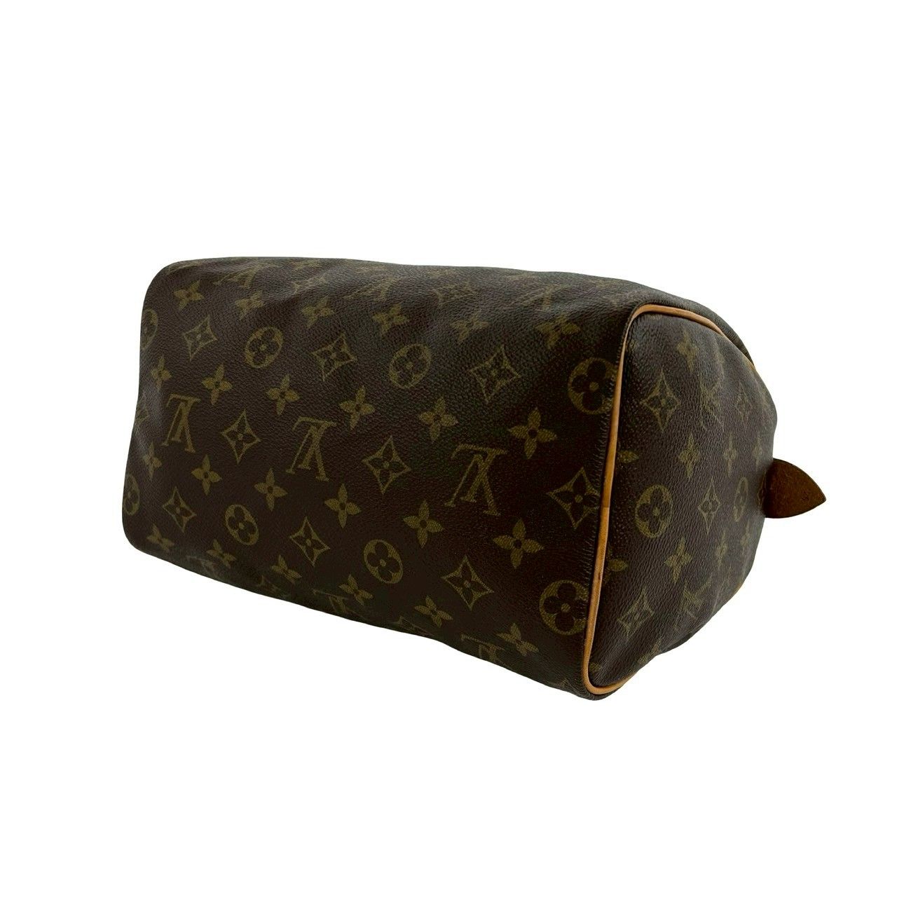 Louis Vuitton Vintage Speedy 25 Monogram Leather Boston Bag Brown — view 8