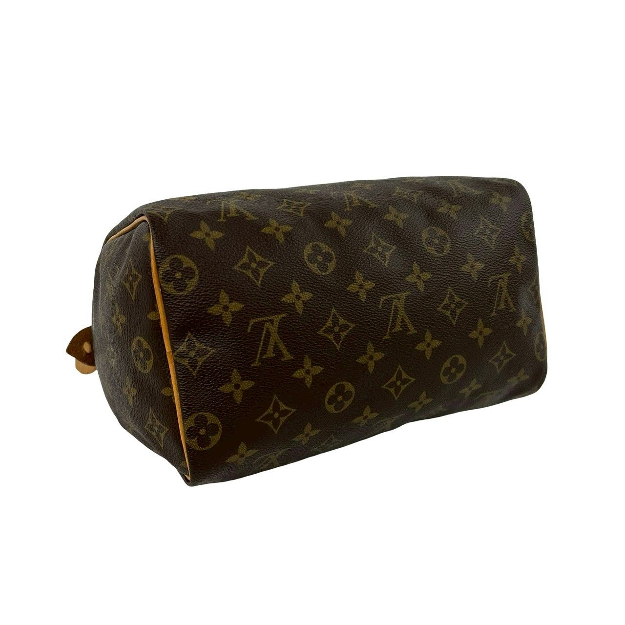 Louis Vuitton Vintage Speedy 25 Monogram Leather Boston Bag Brown — view 7