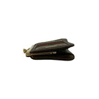 Gucci Vintage Sherry Line GG Logo Pattern Leather Kiss Lock Coin Purse Case — view 4