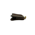 Gucci Vintage Sherry Line GG Logo Pattern Leather Kiss Lock Coin Purse Case — view 5