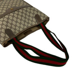 Gucci Vintage Sherry Line GG Logo Leather Tote Brown — view 4