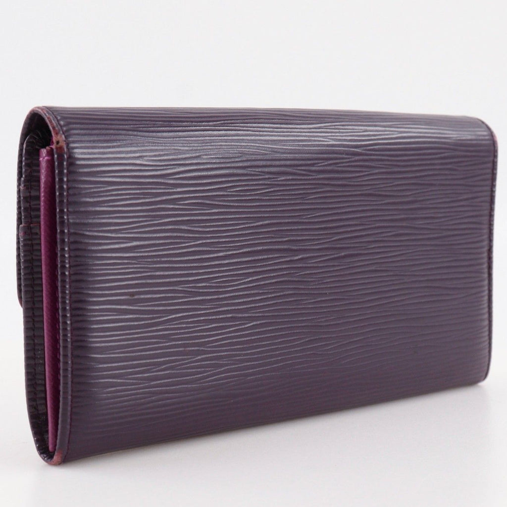 Louis Vuitton Portefeuille Sarah Epi Leather Cassis Purple Wallet — view 3