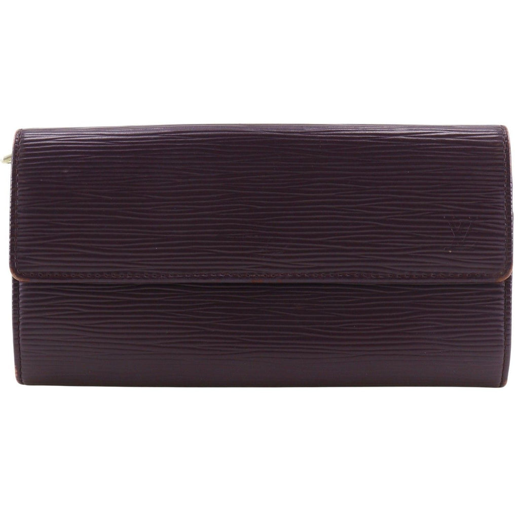 Louis Vuitton Portefeuille Sarah Epi Leather Cassis Purple Wallet