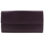 Louis Vuitton Portefeuille Sarah Epi Leather Cassis Purple Wallet