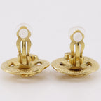 Chanel CC Logo Vintage Gold Plated Earrings — view 4