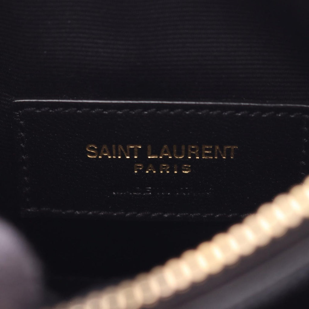 Saint Laurent Paris Pouch Bill Monogram Small Black Leather — view 4