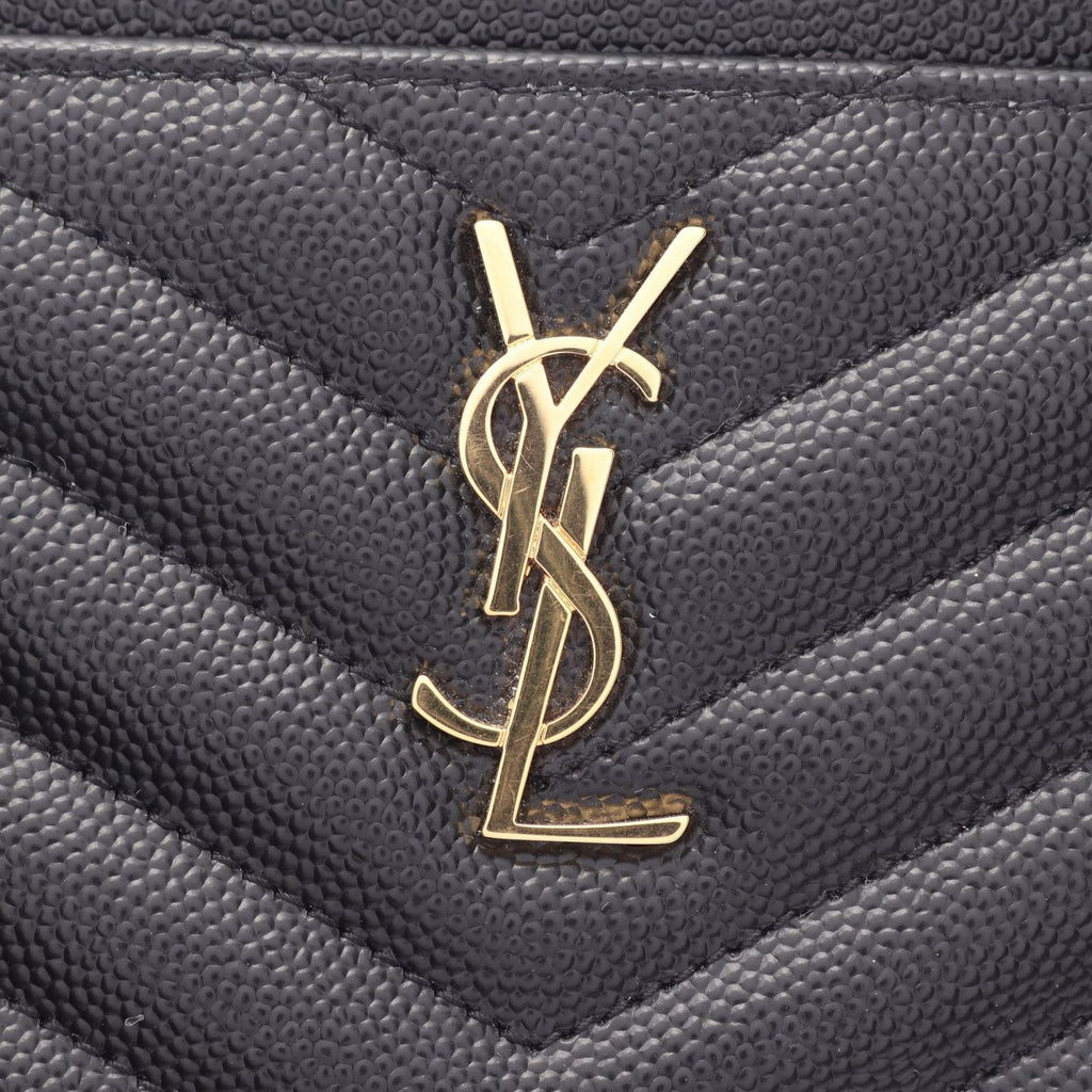 Saint Laurent Paris Pouch Bill Monogram Small Black Leather — view 5
