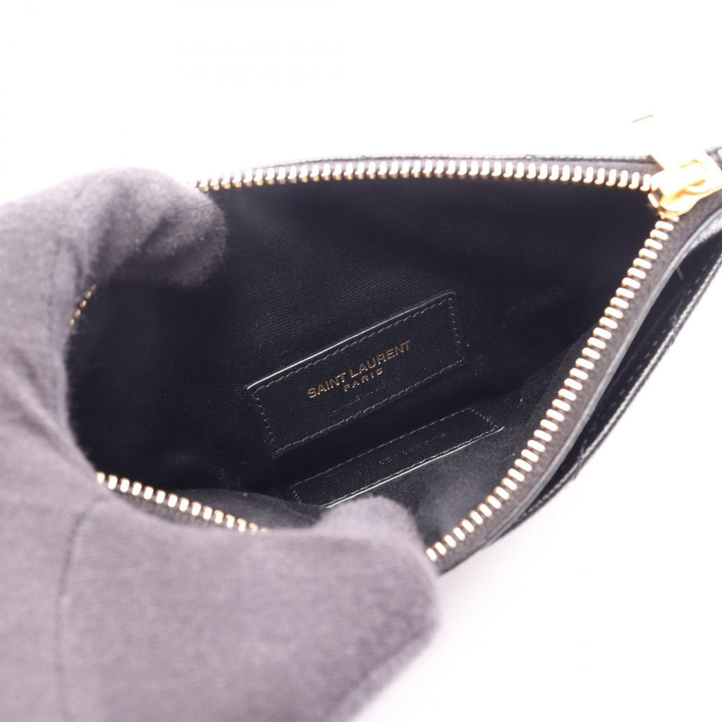 Saint Laurent Paris Pouch Bill Monogram Small Black Leather — view 3
