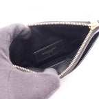 Saint Laurent Paris Pouch Bill Monogram Small Black Leather — view 3