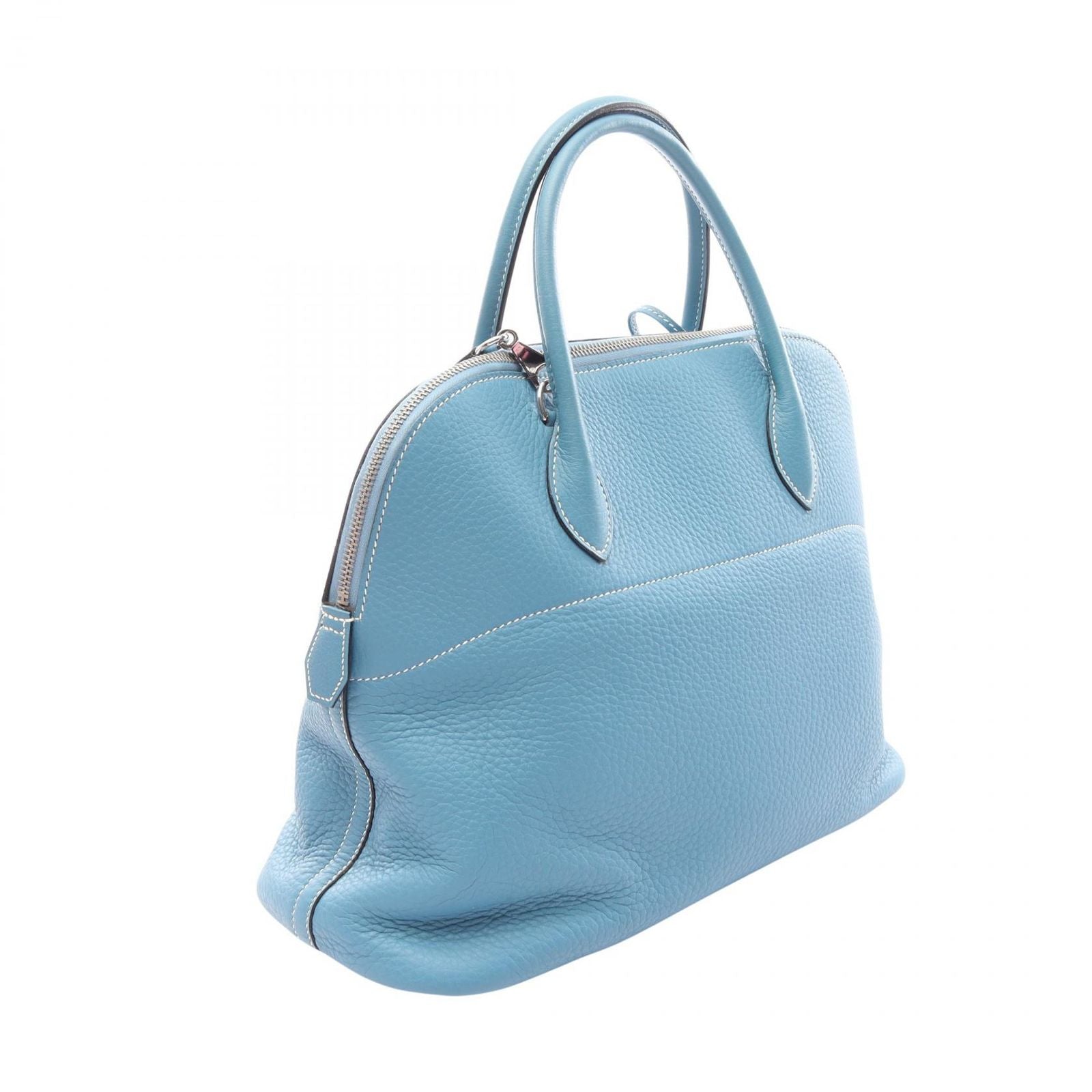 Hermes Handbag Bolide 35 Blue Jean 2-Way Leather — view 2
