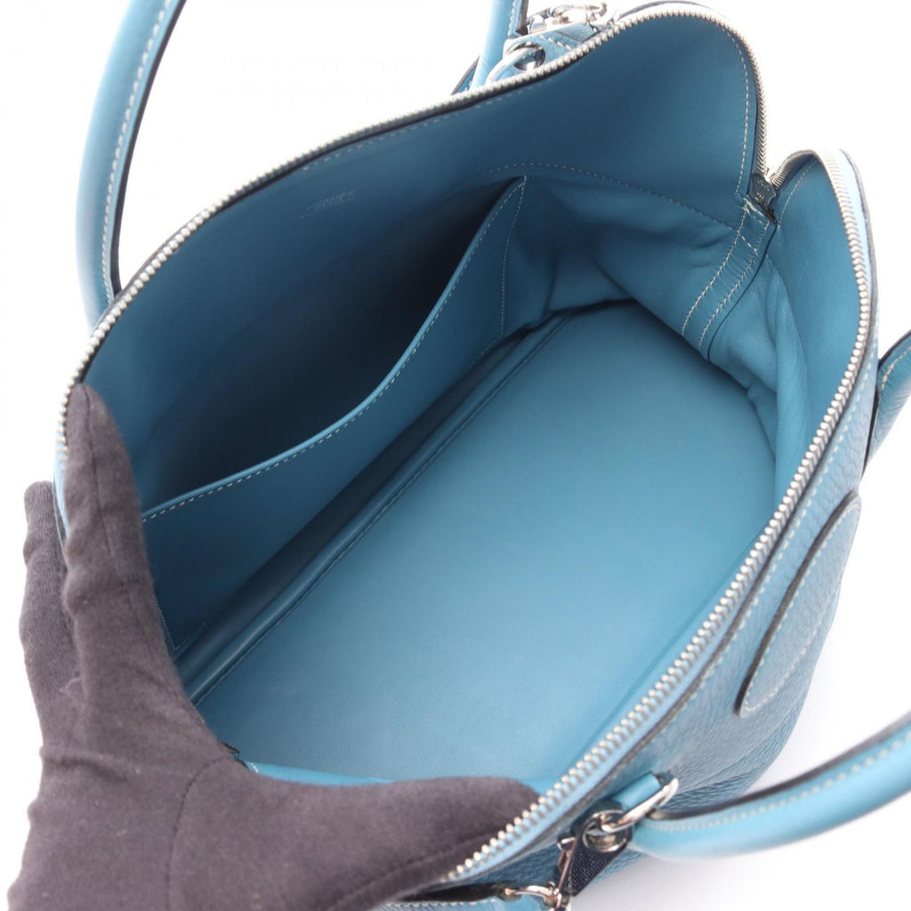 Hermes Handbag Bolide 35 Blue Jean 2-Way Leather — view 3
