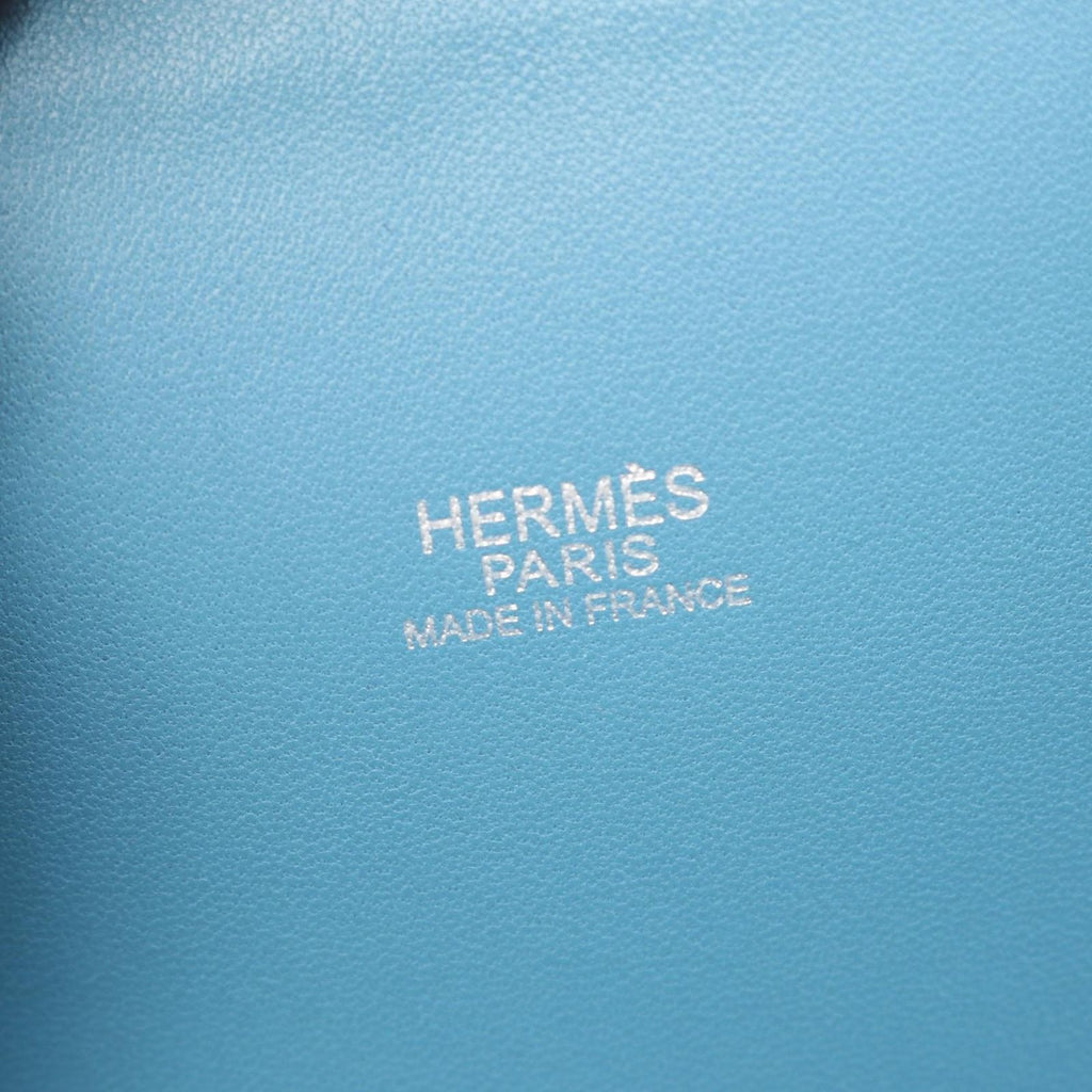 Hermes Handbag Bolide 35 Blue Jean 2-Way Leather — view 4