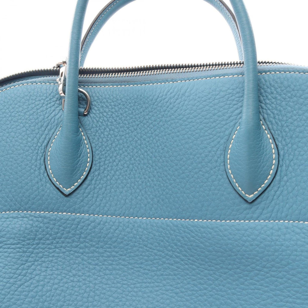 Hermes Handbag Bolide 35 Blue Jean 2-Way Leather — view 7