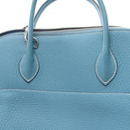 Hermes Handbag Bolide 35 Blue Jean 2-Way Leather — view 7