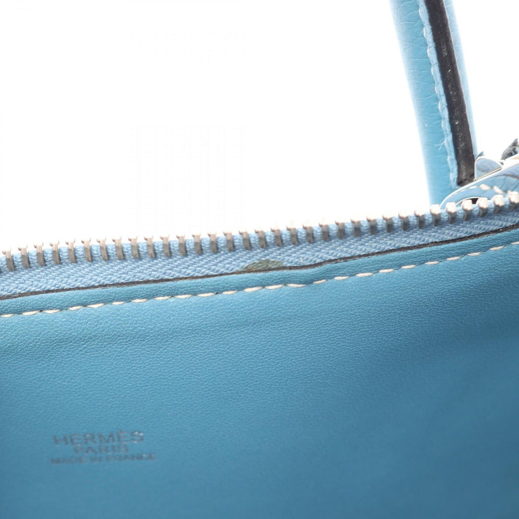Hermes Handbag Bolide 35 Blue Jean 2-Way Leather — view 6
