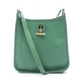 Hermes Shoulder Bag Vespa PM Green Leather