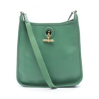 Hermes Shoulder Bag Vespa PM Green Leather
