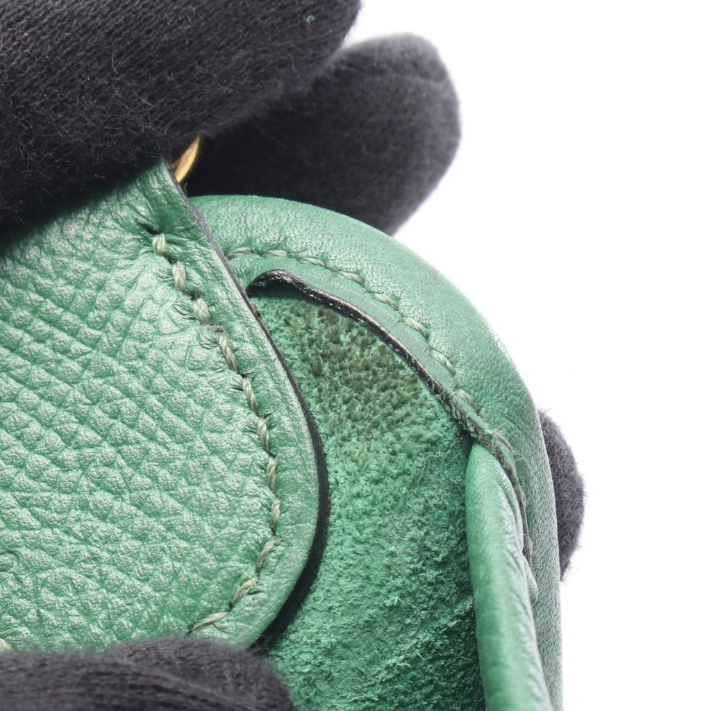 Hermes Shoulder Bag Vespa PM Green Leather — view 6