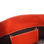 Hermes Tote la Red Brown Calf — view 7