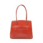 Hermes Tote la Red Brown Calf