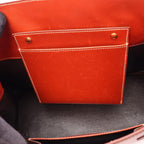 Hermes Tote la Red Brown Calf — view 8