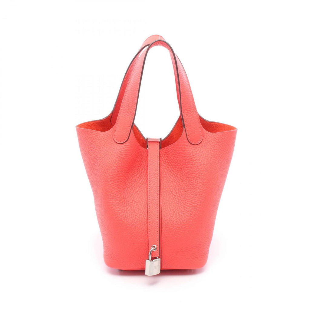 Hermes Handbag Picotin Lock PM Rose Texas