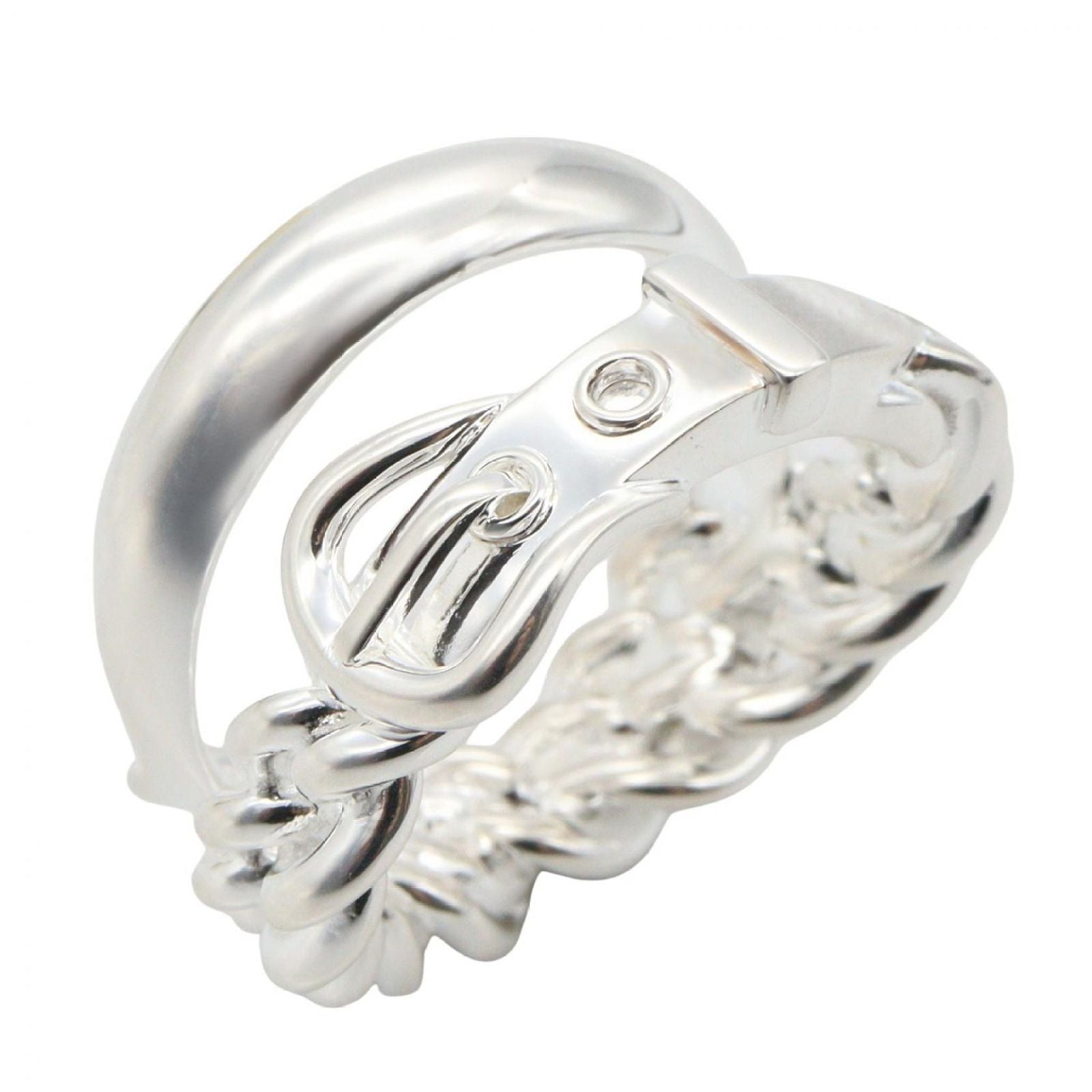 Hermes Ring Book le Cellier Inflexible 925 Sterling Silver