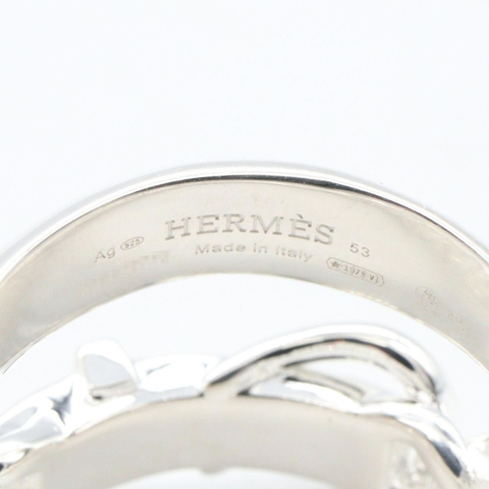 Hermes Ring Book le Cellier Inflexible 925 Sterling Silver — view 4
