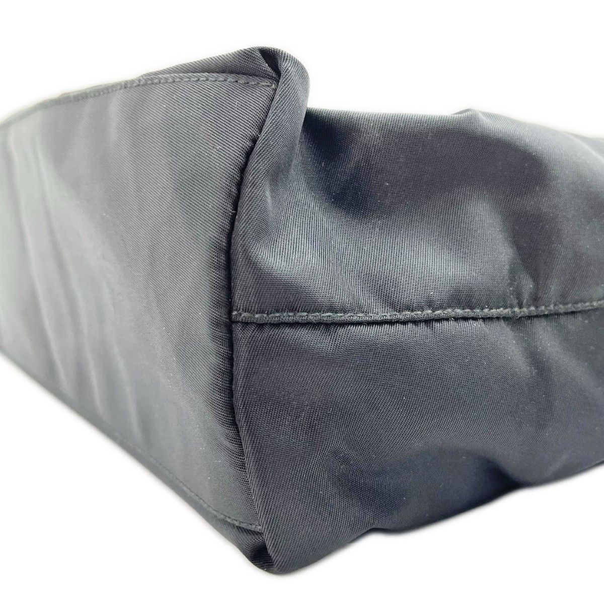 Prada Tote Shoulder Nylon Misshape Yes Black — view 8