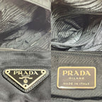 Prada Tote Shoulder Nylon Misshape Yes Black — view 9