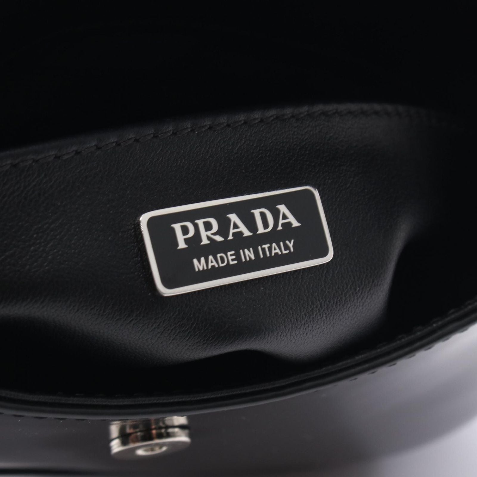 Prada Handbag Cles Mini Black Leather — view 4