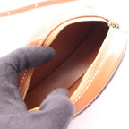 Celine Shoulder Bag Triomphe Oval Purse Cuir Brown Leather Cuil — view 3