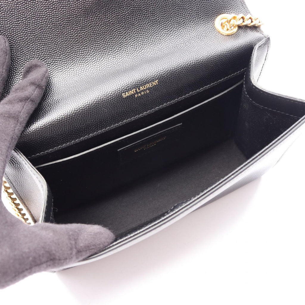 Saint Laurent Paris Shoulder Bag Kate Small Black Leather Tassel — view 3