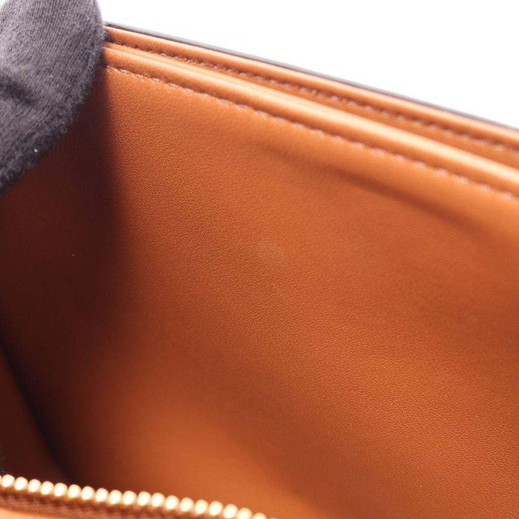 Celine Shoulder Bag Teen Triomphe Off White Brown Canvas Leather — view 5