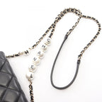 Chanel Shoulder Bag Quilted Small Flap Black Lambskin Chain — view 9