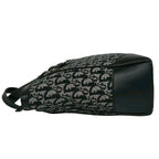Dior Trotter Pattern Canvas Leather Tote Black — view 5