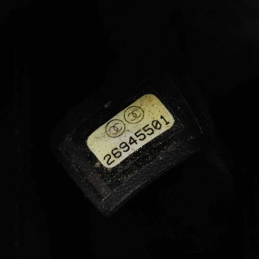 Chanel Shoulder Bag Quilted Small Flap Black Calf Chain — view 5