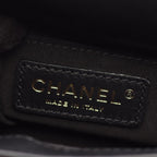 Chanel Shoulder Bag Quilted Small Flap Black Calf Chain — view 4