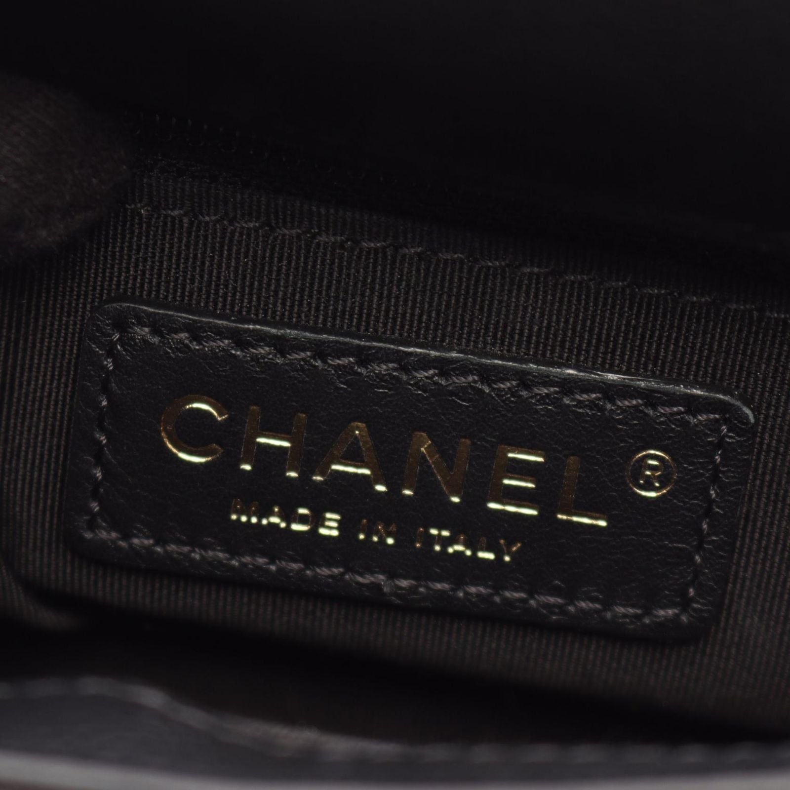 Chanel Shoulder Bag Quilted Small Flap Black Calf Chain — view 4