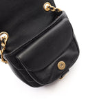 Chanel Shoulder Bag Quilted Small Flap Black Calf Chain — view 7