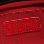 Chanel Shoulder Bag Quilted Black Lambskin Mini Pearl Chain — view 4