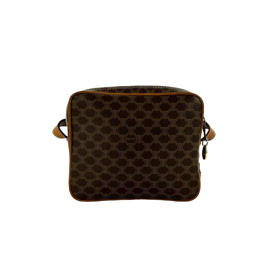 Celine Vintage Macadam Blason Pattern Leather Shoulder Bag Pochette Crossbody — view 3