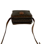 Celine Vintage Macadam Blason Pattern Leather Shoulder Bag Pochette Crossbody — view 4