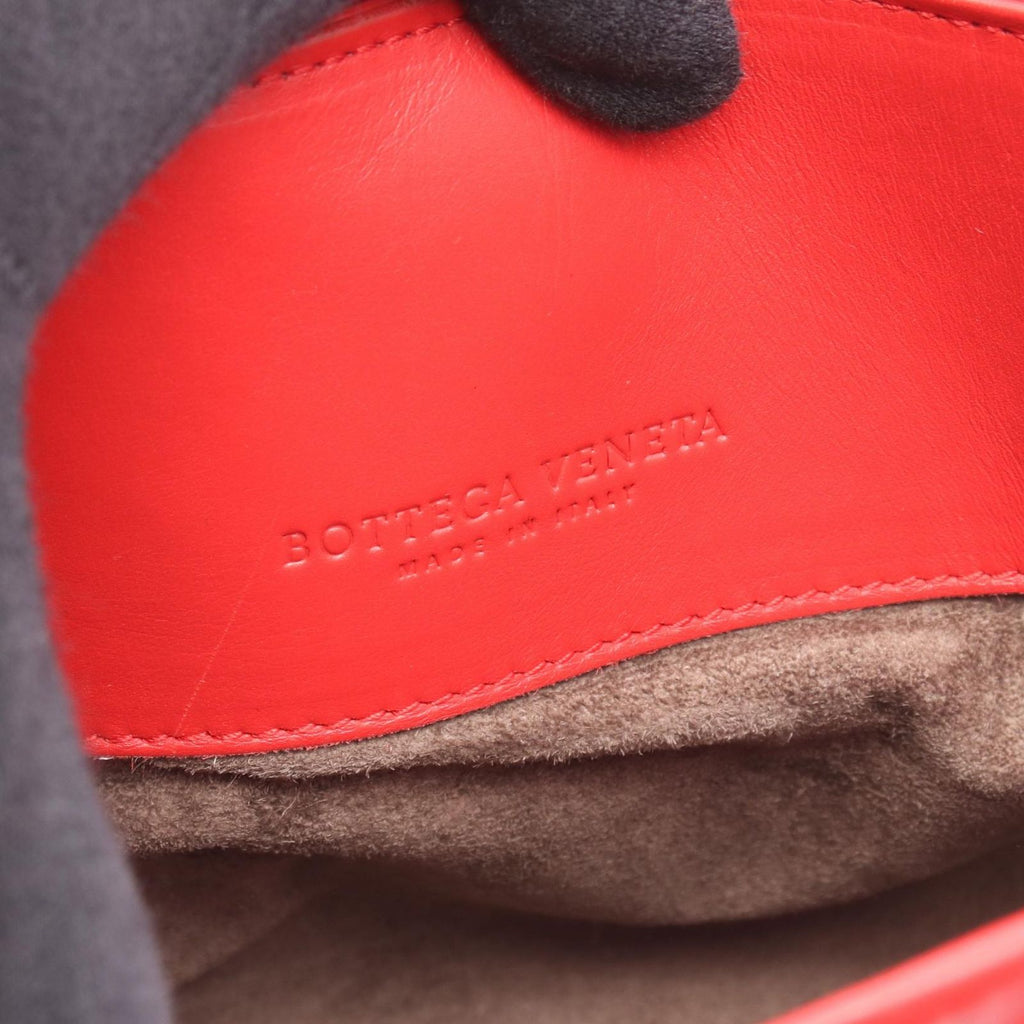 Bottega Veneta Handbag Intrecciato 2-Way Red Leather — view 4
