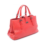 Bottega Veneta Handbag Intrecciato 2-Way Red Leather — view 2