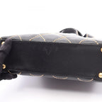 Chanel Tote Wild Stitch Black Leather — view 6